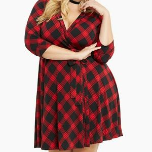 Torrid Size 3 faux wrap dress